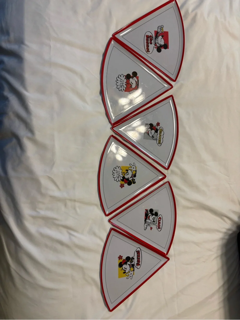 Disney White Embossed Seal Panel with Gold Stamp